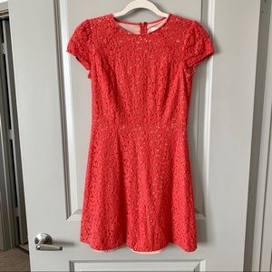 Coral & Lace Loft Dress